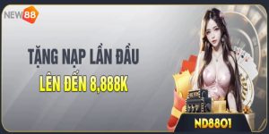 NEW88 tặng nạp lần đầu lên đến 8,888k